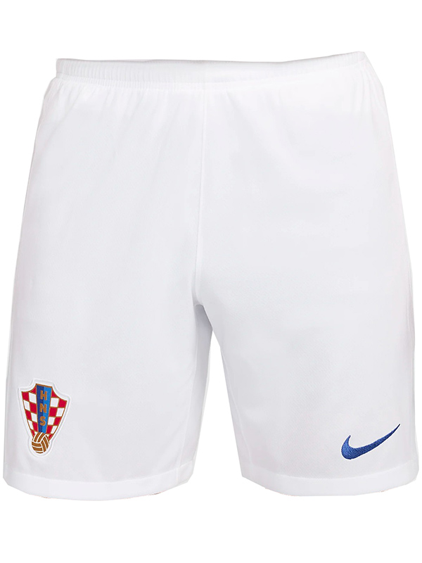 Croatia pantaloncini maglia da casa da uomo prima uniforme da calcio abbigliamento sportivo pantaloni maglia da calcio Euro 2024 coppa